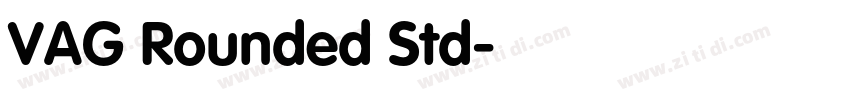 VAG Rounded Std字体转换